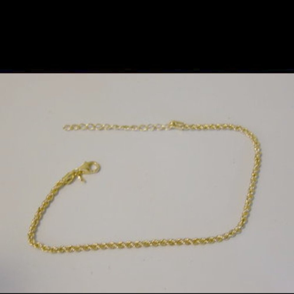 COPY - Bellezza Bronze Rope Anklet Size 9-1/2"